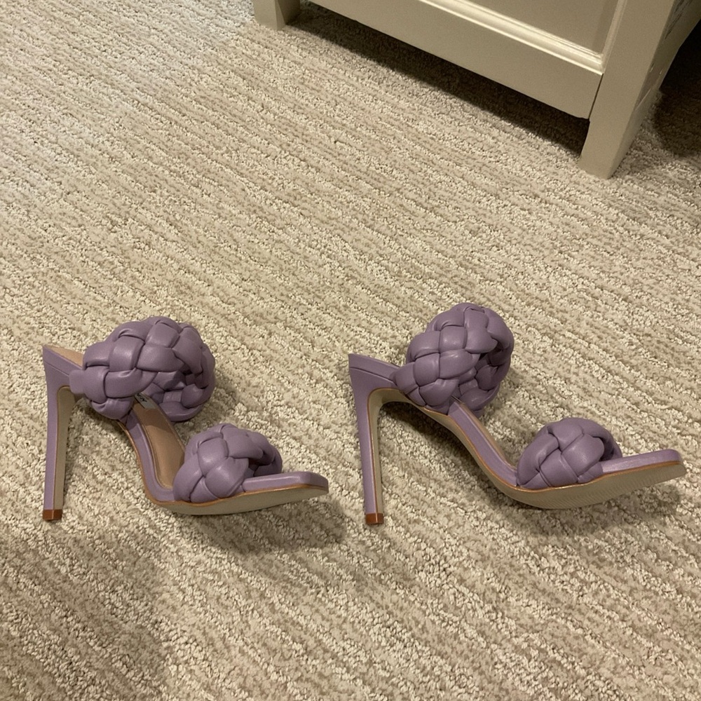 Steve Madden Lavender Braided Heels